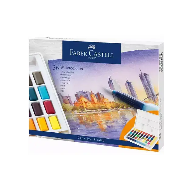 Ακουαρέλες Faber Castell 36 χρωμάτων για τη Χριστουγεννιάτικη διακόσμηση σπιτιού