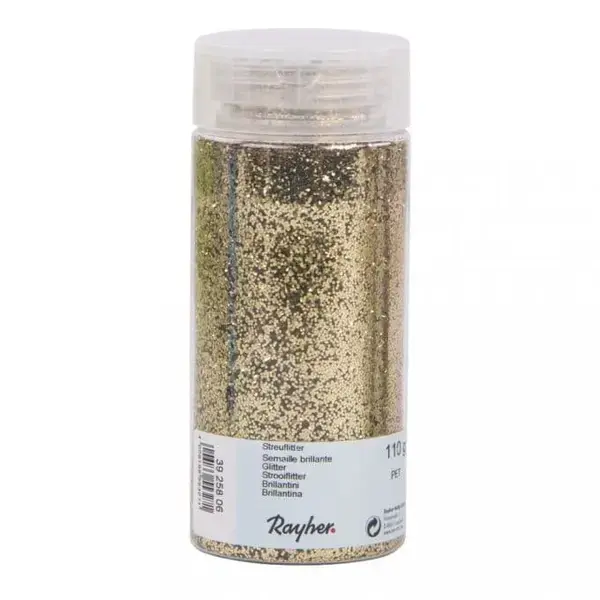 Χρυσόσκονη Glitter 110gr της Rayher για Χριστουγεννιάτικη διακόσμηση
