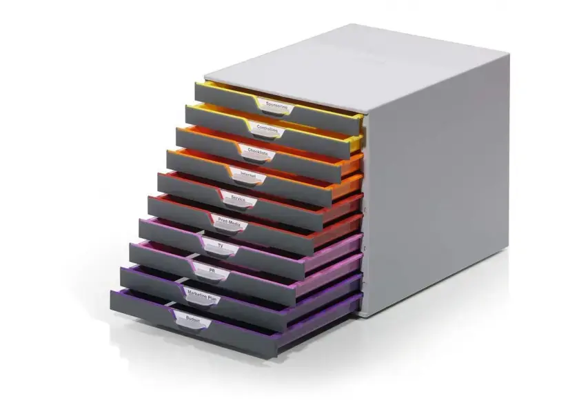 Συρταριέρα Durable Varicolor 10 Θέσεων Ιδανική Λύση για Οργάνωση και Ανανέωση Γραφείου