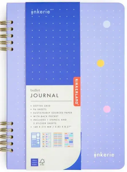  Kikkerland Σπιράλ Bullet Journal Α5 96 Φύλλων για δημιουργικό bullet journaling