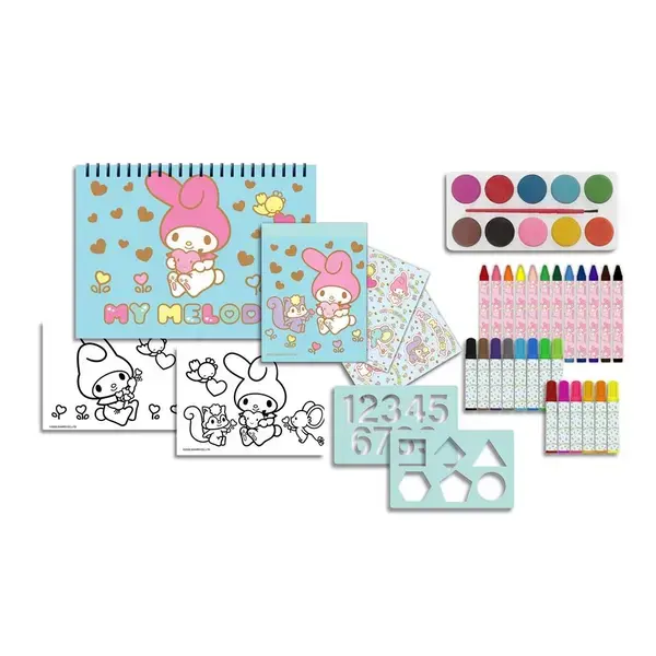 Σετ χρωματισμού My Melody για ηλικίες 3+, ιδανικό χριστουγεννιάτικο δώρο για παιδιά νηπιαγωγείου 