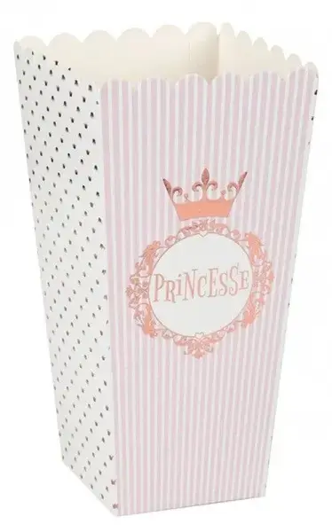 Θήκη ποπ κορν Princess 8 τμχ. για οικογενειακές βραδιές προβολής ταινίας, ιδανική χειμερινή δραστηριότητα 
