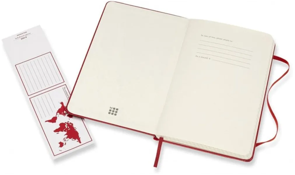 σημειωματάριο moleskine 11.5x18cm red hard squared - Moleskine