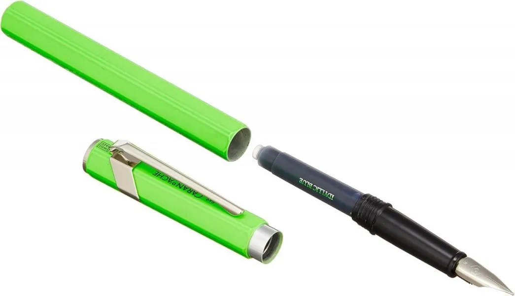 πένα caran d'ache 849 plume fluo medium πράσινο - Caran d'ache