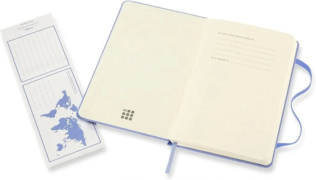 σημειωματάριο moleskine pocket ruled 9x14cm hydrangea hard cover - Moleskine