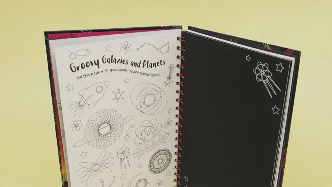 Μπλοκ ζωγραφικής bookoli scratch art spiro 4+ - Bookoli