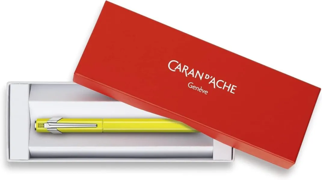 πένα caran d'ache 849 plume fluo medium κίτρινο - Caran d'ache