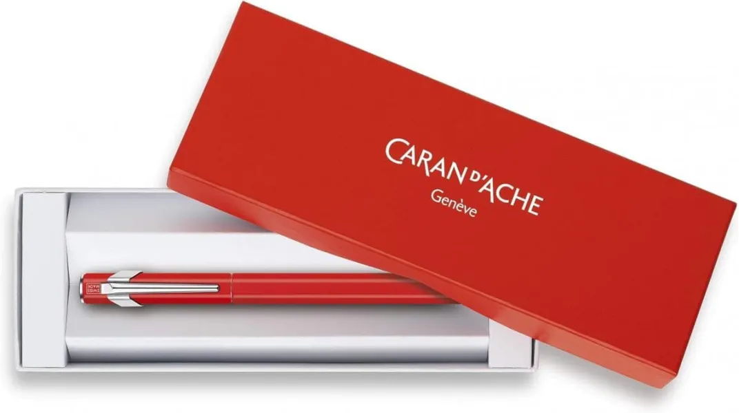 πένα caran d'ache 849 plume fluo medium κόκκινο - Caran d'ache