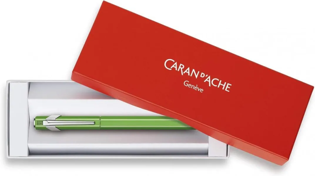 πένα caran d'ache 849 plume fluo medium πράσινο - Caran d'ache