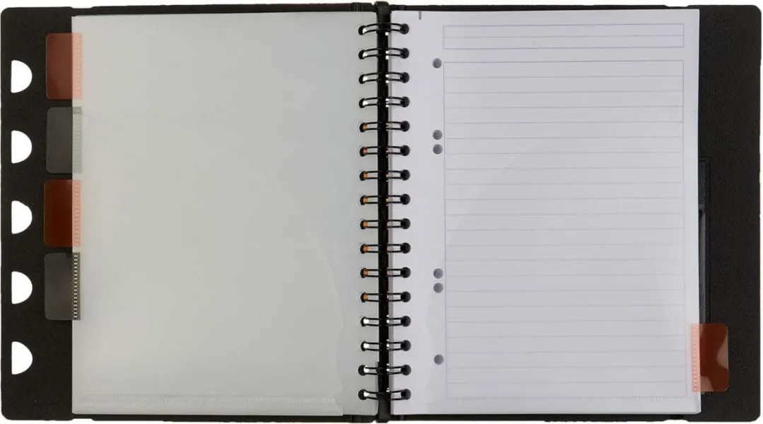 σημειωματάριο rhodia exabook wirebound μαύρο a5 80 φύλλα - Rhodia