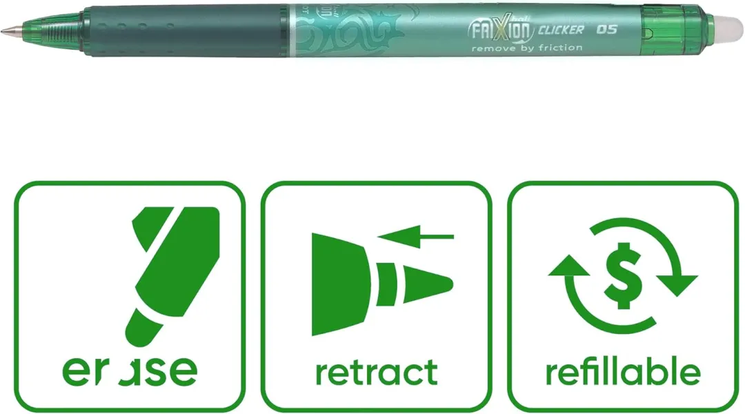 στυλό pilot frixion clicker 0.5mm πράσινο - Pilot