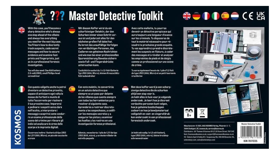 παιχνίδι κατασκόπων kosmos master detective toolkit 6+ - Kosmos