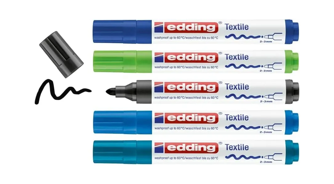 σετ μαρκαδόροι edding 4500 για ύφασμα 5 τεμ 099 - Edding