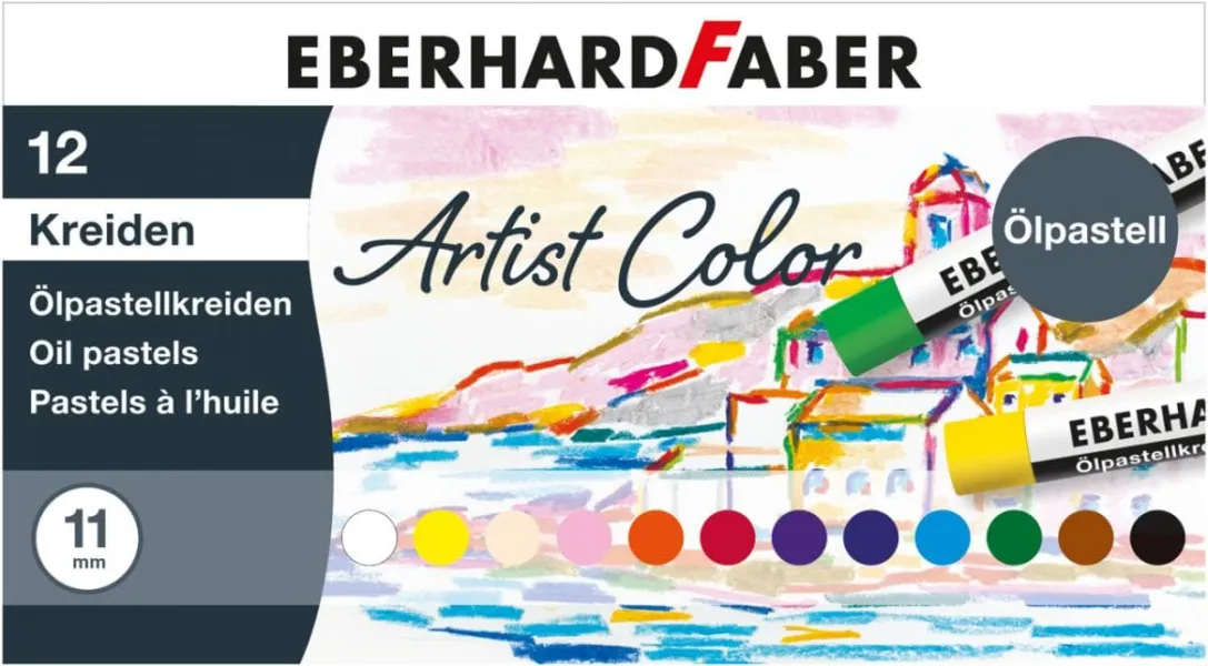 παστέλ λαδιού eberhard faber 12 χρώματα - Eberhard faber