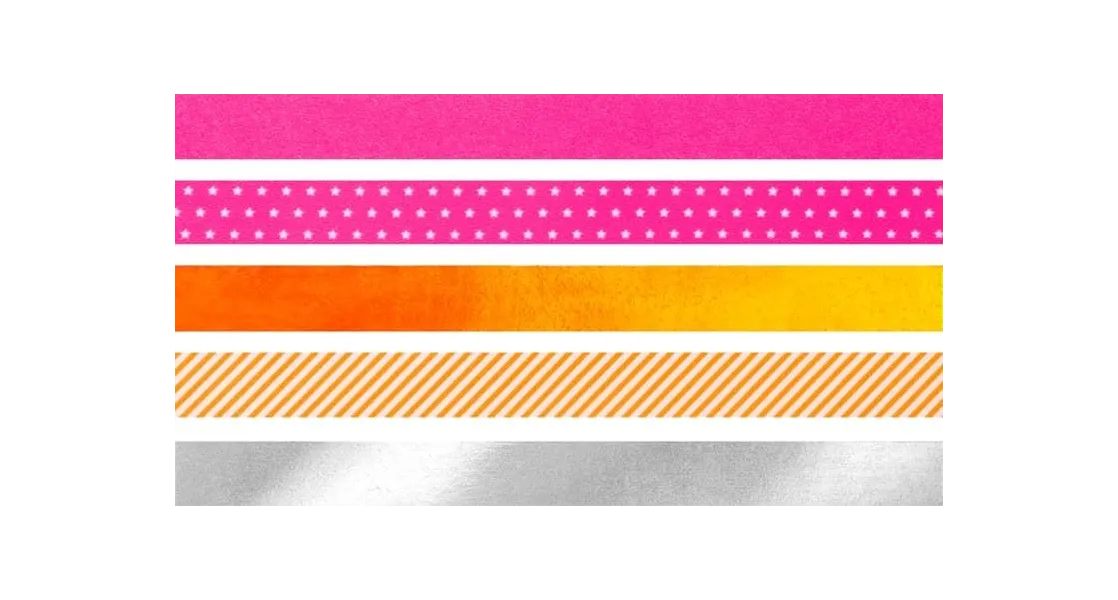 ταινία χάρτινη heyda deko tapes fluo pink - Heyda