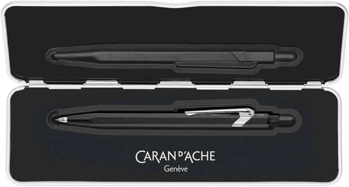 Μηχανικό μολύβι caran d'ache fixpencil 2mm μαύρο σε μεταλλική θήκη - Caran d'ache