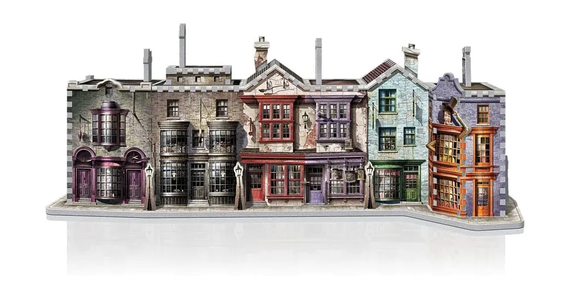 παζλ 3d wrebbit3d  - diagon alley  - (harry potter) 450 κομμάτια 14+ - Wrebbit3d