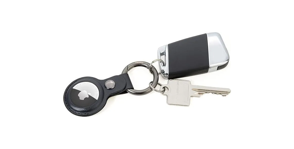 Mπρελόκ θήκη troika για apple airtag cover kr21-20/bk μαύρο - Troika
