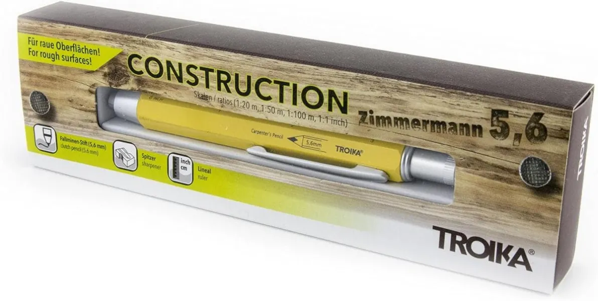Μηχανικό μολύβι troika construction 5.6mm yellow pen56/ye - Troika