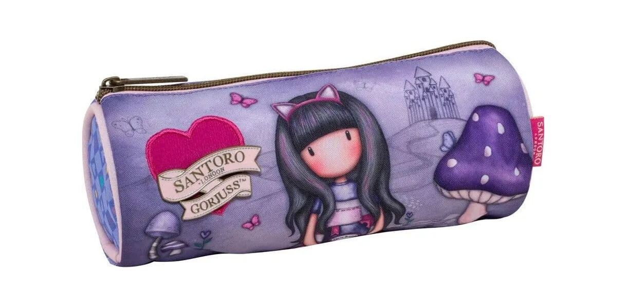 Κασετίνα βαρελάκι graffiti santoro gorjuss lilac - Graffiti