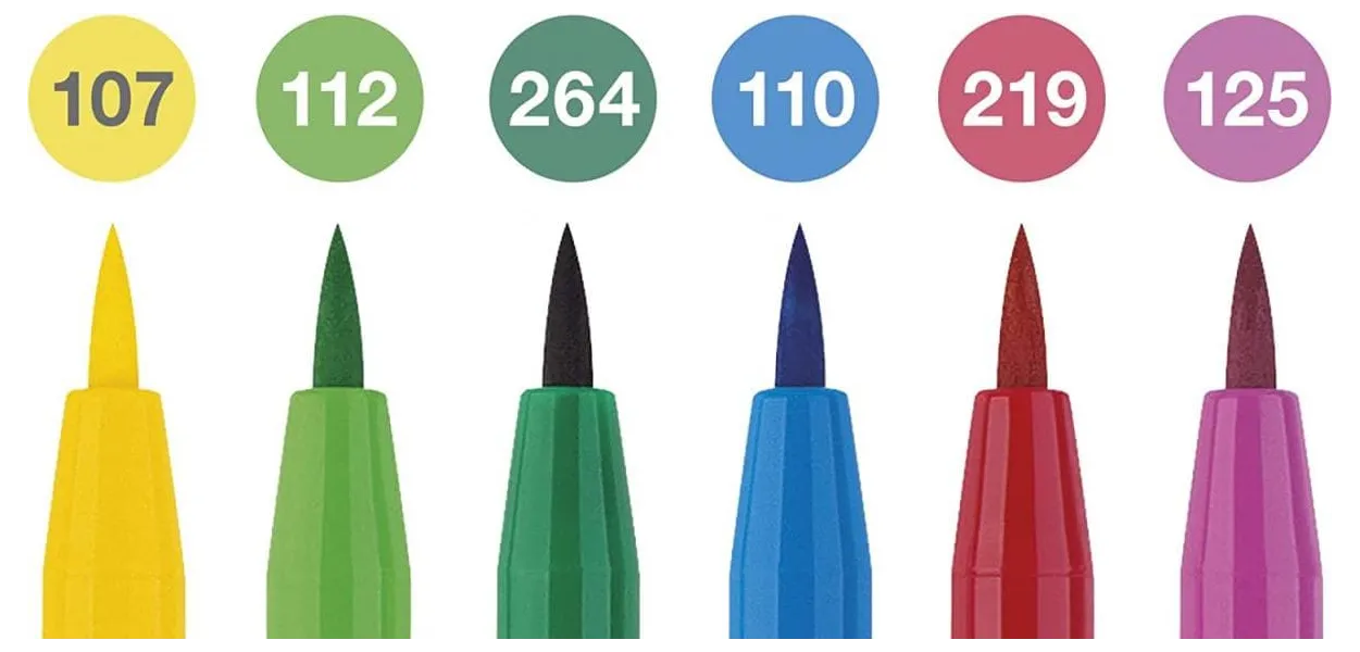 Μαρκαδόροι faber castell pitt springtime σετ 6 τεμάχια - Faber castell