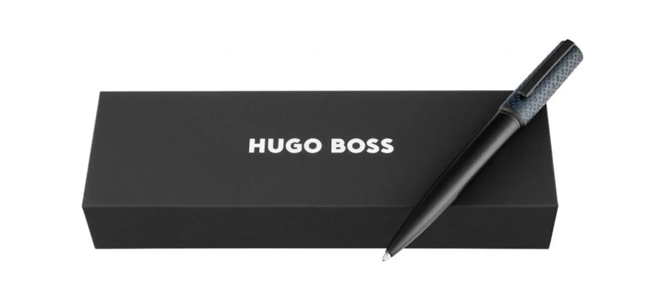 στυλό hugo boss arche monogram black & navy ballpen - Hugo boss
