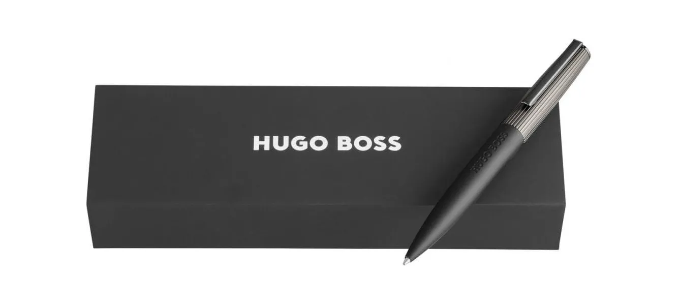 στυλό hugo boss illusion arcade black & gun ballpen - Hugo boss