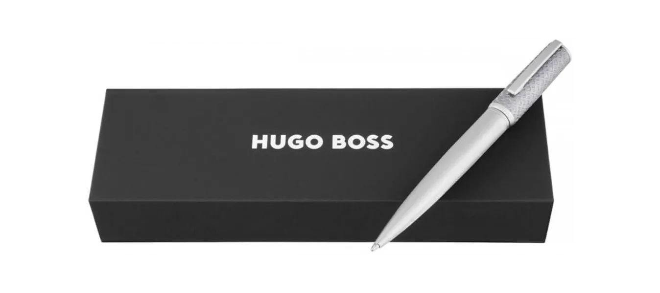 στυλό hugo boss arche monogram chrome ballpen - Hugo boss