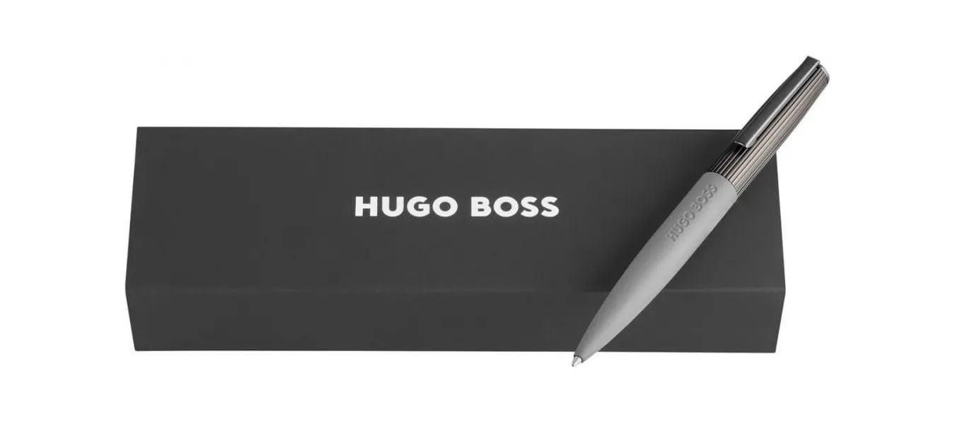 στυλό hugo boss illusion arcade grey & gun ballpen - Hugo boss