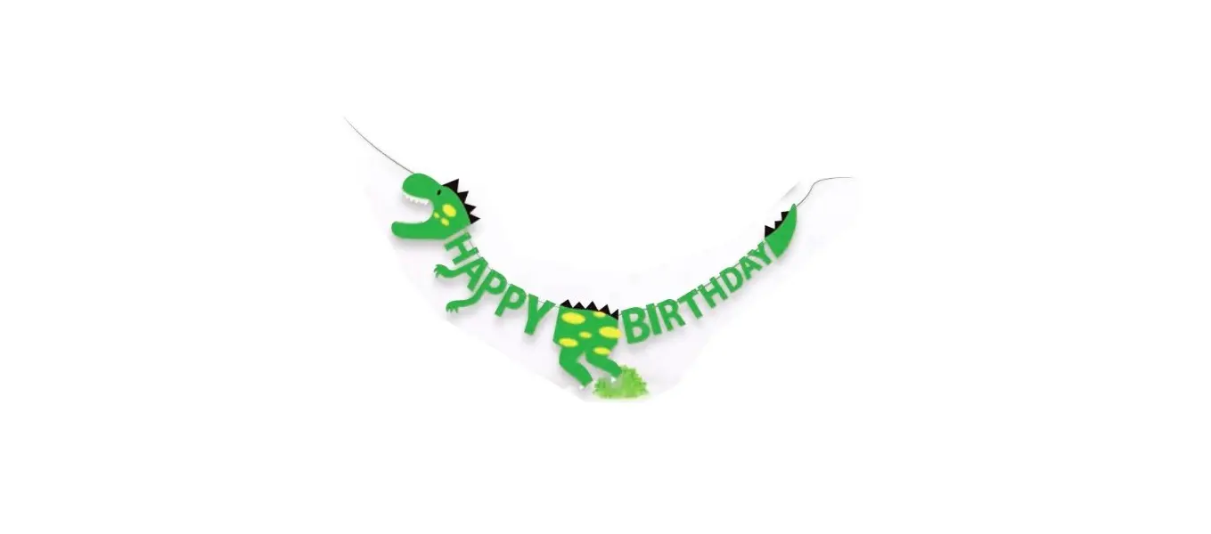 Γιρλάντα happy birthday 2.5m δεινόσαυρος - Stylex