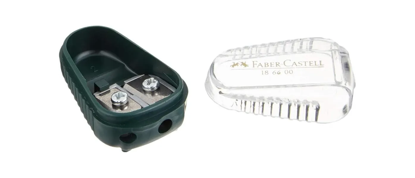 Ξύστρα faber castell 2mm με καπάκι 186600 - Faber castell