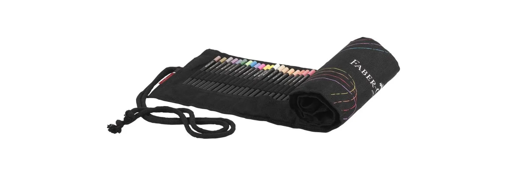 Ξυλομπογιές faber castell black edition 72 τεμάχια +κασετίνα roll up - Faber castell