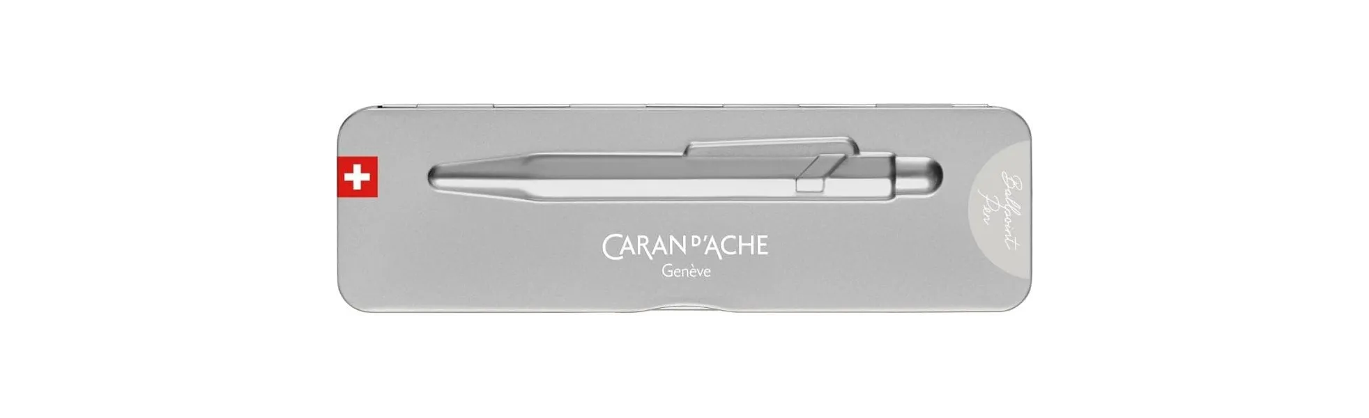 στυλό caran d'ache 849 premium γκρι σε μεταλλικό κουτί δώρου - Caran d'ache