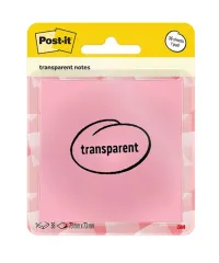 Αυτοκόλλητα χαρτάκια post-it 3m transparent 73x73mm pastel orange 36 φύλλα - 3m