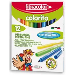 Μαρκαδόροι  fibracolor colorito 12 τεμάχια superwashable - Fibracolor