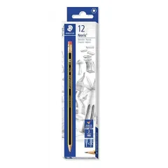 Μολύβια staedtler norris με γόμα 12 τεμάχια - Staedtler