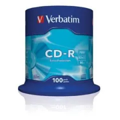Cd-r verbatim 700mb 52x spin 100τεμ. - Verbatim