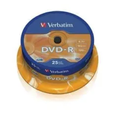 Dvd-r verbatim 4.7gb 16x 25 τεμάχια - Verbatim