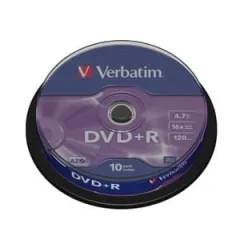Dvd+r verbatim 4.7gb 16x spin 10 τεμάχια - Verbatim