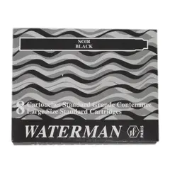 Αμπούλες waterman ink 8 τεμάχια std cartridges black - Waterman