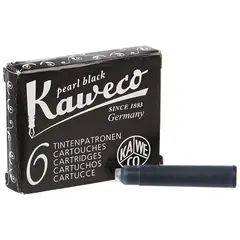 Αμπούλες kaweco pearl black συσκευασία 6 τεμαχίων - Kaweco