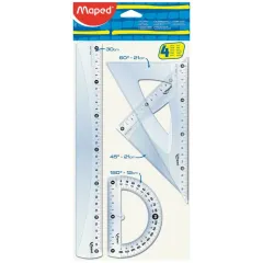 Γεωμετρικά όργανα maped cristal 30cm 242 4 τεμάχια - Maped