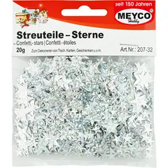 Confetti αστεράκια ασημί 20gr - Meyco