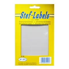 Αυτοκόλλητα στρογγυλά διάφανα στρογγυλά 19mm 800 τεμάχια - Stef labels