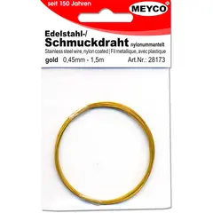 σύρμα 0.45mm 1.5m χρυσό - Meyco