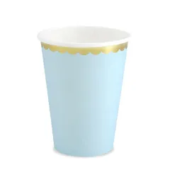 ποτήρια χάρτινα blue and gold 220ml - Deco