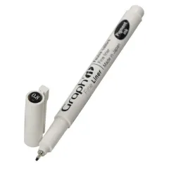 Μαρκαδόρος σχεδίου graph it fine liner 0.8 black - Oz