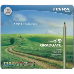 Ξυλομπογιές lyra graduate 3.8mm 24τεμ. - Lyra