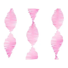 Γιρλάντα paper fringe garland ροζ - Deco