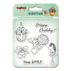 σφραγίδες  σιλικόνης kids fun 6τεμ. - Scrapberry